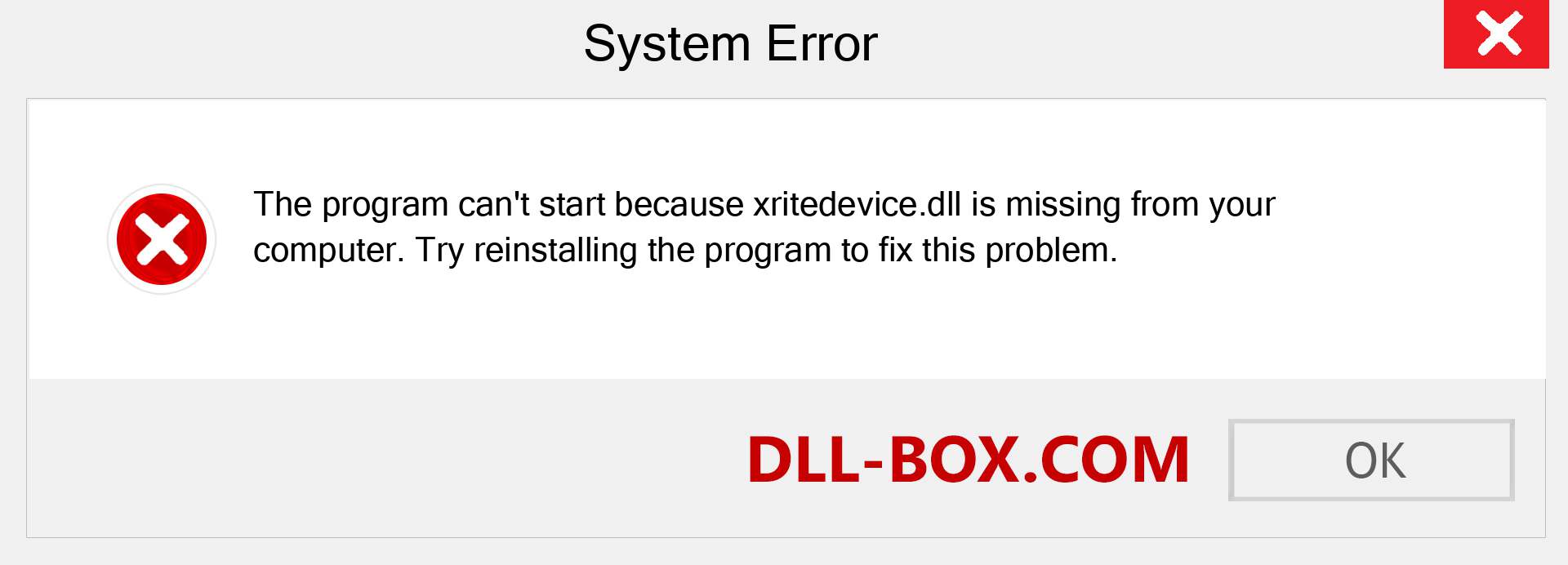  xritedevice.dll file is missing?. Download for Windows 7, 8, 10 - Fix  xritedevice dll Missing Error on Windows, photos, images